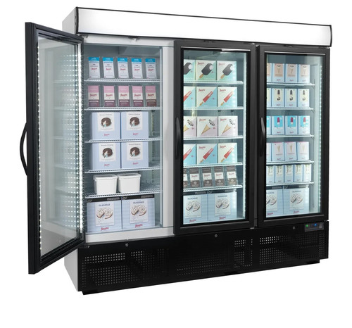 Glass door shop freezer 3 - glass,