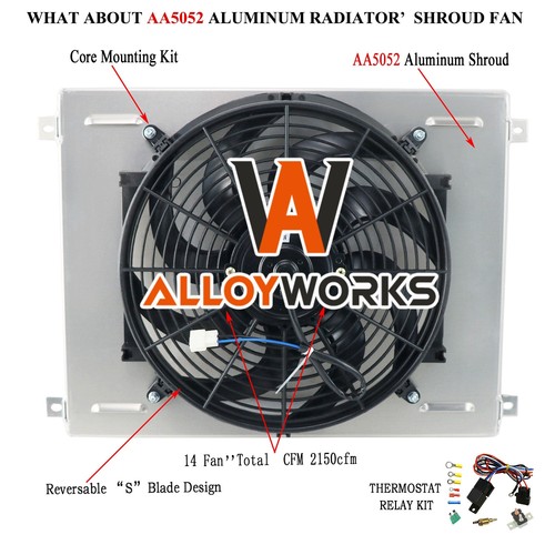 Radiator shroud fan kit for - radiator,