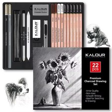 KALOUR 22PCS Charcoal Drawing
