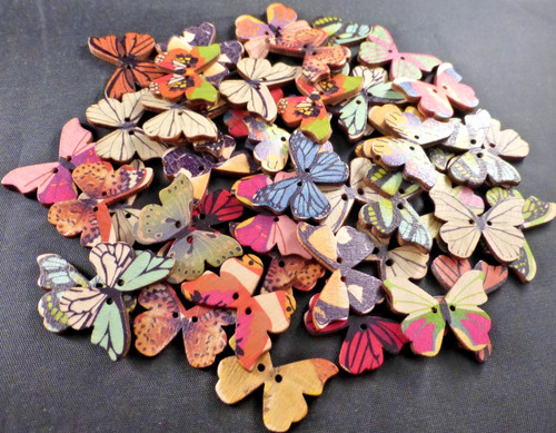 Multicoloured butterfly shape - multicoloured,