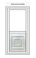 UPVC Half Door Panel, White