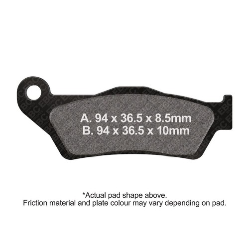 Ebc brake pads - pads, rear