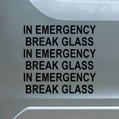 Emergency break glass - 3,