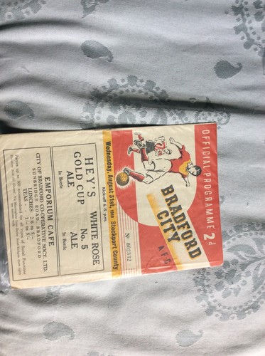 1949 div bradford city v - bradford,
