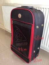 Medium Dunlop Red and Black Soft Case Suitcase - Travel Essential