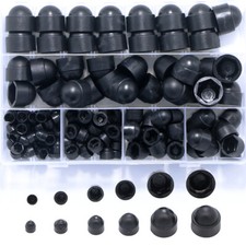 145pcs Plastic Nut and Bolt Protection Dome Cover Hex Nut Protective Caps M4-M12