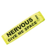 Nervous Give Me Space, Anxious Dog Lead Sleeve Sign, Neon Hi Vis Reactive Leash