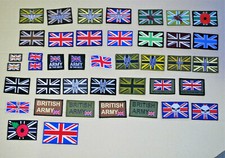 British Army - Union Flag Morale Patches - 44 Different Colours / Types
