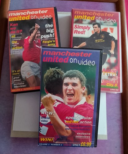 Manchester united video vhs - on,