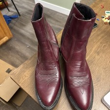 Old West Side Zip Boots Mens