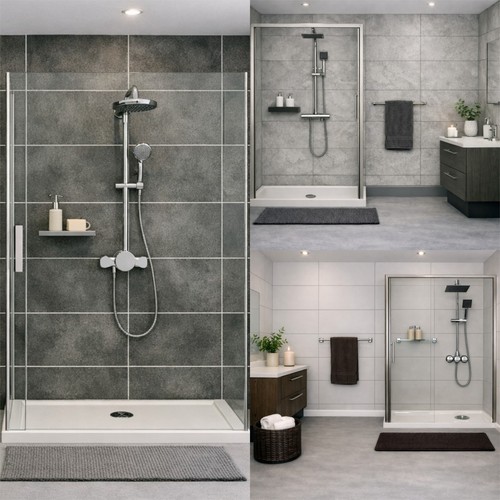 Tile effect shower panels pvc - tile,