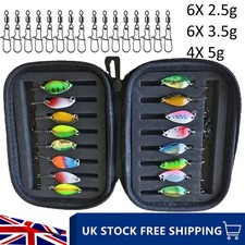 16PCS Fishing Metal Spoons
