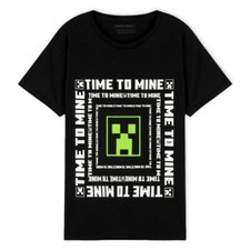 Boys Minecraft Black T-Shirt