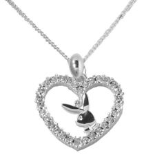 Genuine Playboy Necklace Heart Bunny Chain Pendant Ladies Jewellery RRP £199