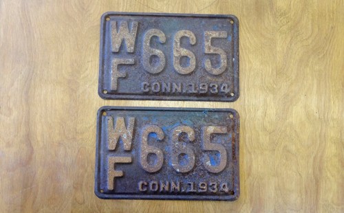 1934 connecticut license - 1934,