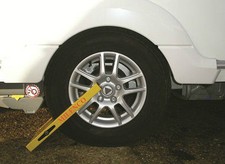 Milenco Compact Caravan Wheel Clamp 12" - 16" Lock for Alloy and Steel Wheel