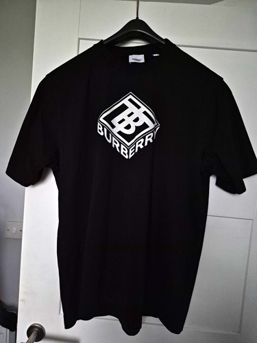 Burberry black logo - logo, neck