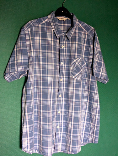 Kangaroo poo shirt blue plaid - kangaroo,