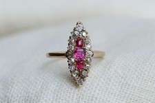 Victorian Ruby Diamond Ring -
