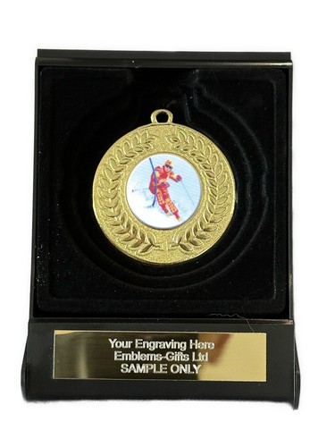 Slalom skiing 50mm gold - slalom,