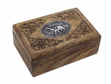 Box Wooden Elephant 6X4 Inch