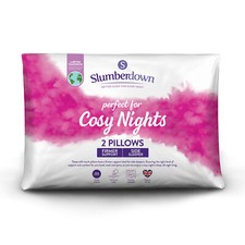 Slumberdown Cosy Nights Firm Support Side Sleeper Pillow, Pack of 2