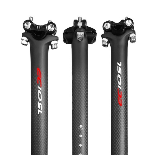 Matte bicycle seatpost carbon - matte,
