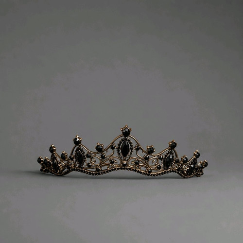 Gothic black rhinestone - black,