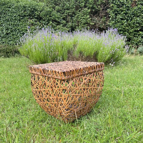 Large vintage rattan storage - rattan,