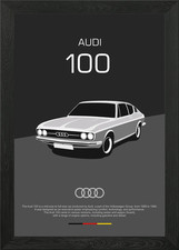 Audi 100 Coupe S Framed Wall
