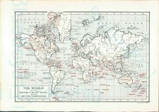 Edwardian Print The World at