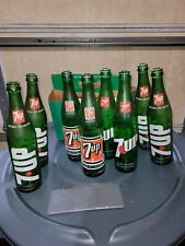 Vintage 7up Bottles 8pack-16oz Mixture Of Old Pop Bottles
