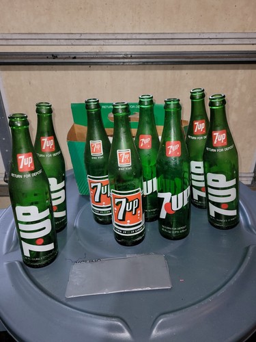 Vintage 7up bottles 8pack - vintage, 8pack-16oz