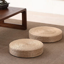 Round Straw Weave Handmade Pillow Floor Yoga Chair Futon Seat Mat Tatami Cushion