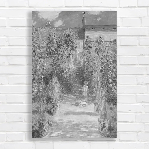 Monets pathway through flowers - pathway,
