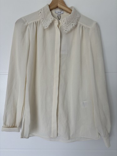 Reiss cream lace collar - reiss,