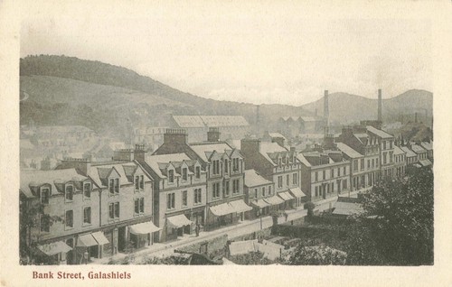 Old postcard bank street - old, of