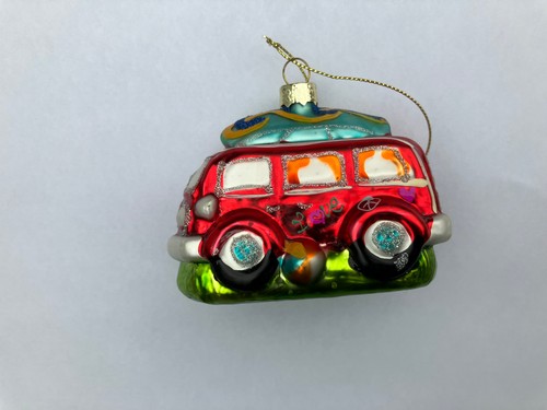 Bus van blown glass peace - glass,