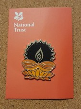 National Trust EAST RIDDLESDEN HALL Diwali Candle Charity Pin Badge
