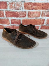 Camper brown leather lace up casual shoes UK 8