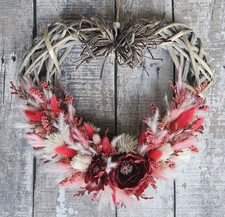 Dried Flower Wreath, Grey