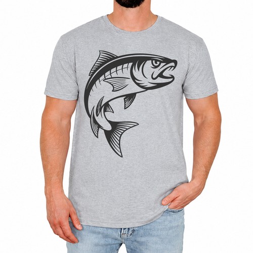 Vintage fish mens shirt - mens, t-shirt