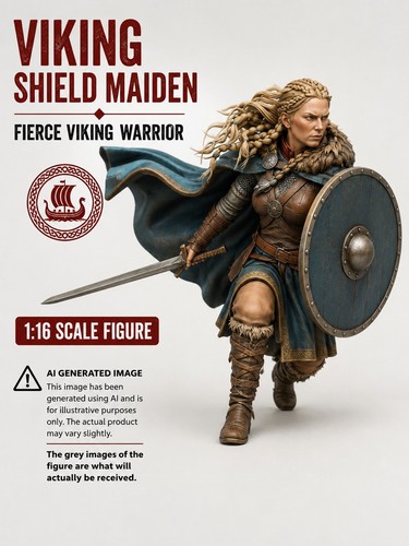 Medieval viking shield maiden - viking,