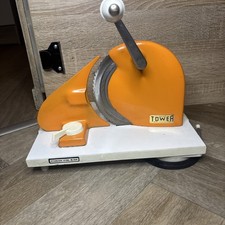 Vintage TOWER Manual Food Slicer Meat Bread Cheese Hand Crank Self Sufficient