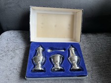Silver Played Georgian Style Condiment Set