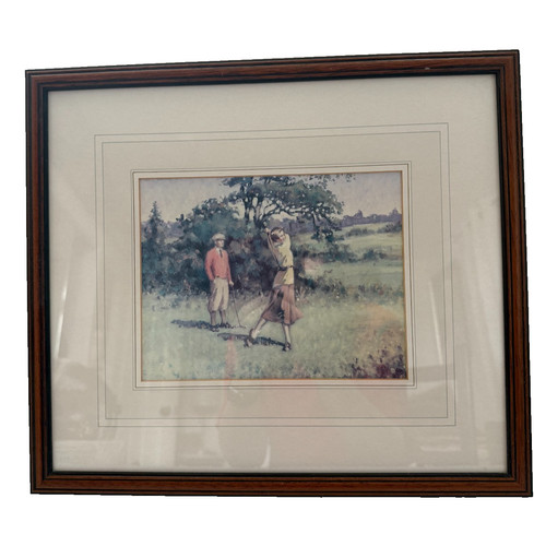 Vintage lady golfer paul - lady,