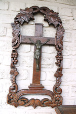 Antique black forest wood