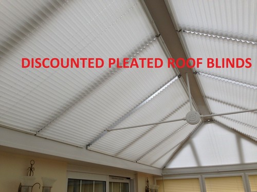 Conservatory pleated blinds - pleated,