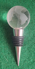 Black Ginger Globe Glass Bottle Stopper