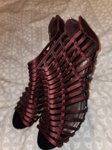 Burgundy extreme strappy - , mid